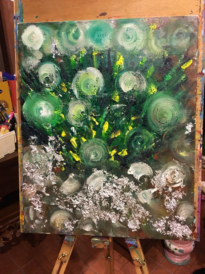 Intuitive Painting by Esther Law, Kingdom of Greenery